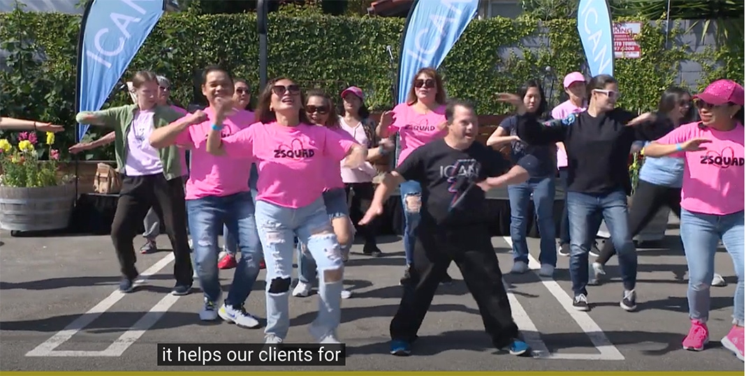 People dancing at the ICAN Garden Party 2023