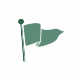 Green Golf Flag