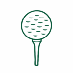 Golf ball on tee