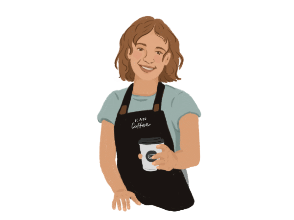 ICAN Client with coffee (illustration)