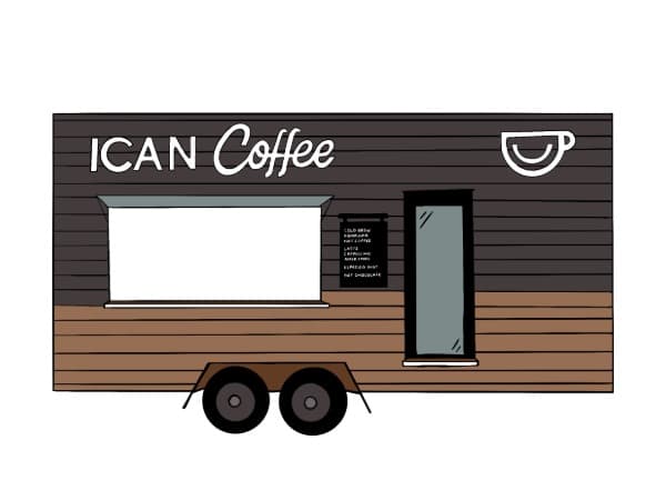 ICAN Coffee Trailer (illustration)